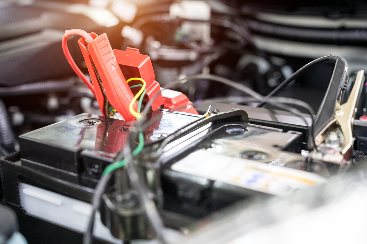 Charging car with electricity through cable