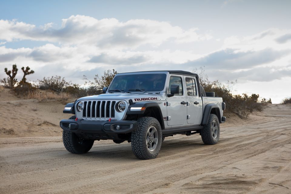 2021 Jeep Gladiator Rubicon on dirt road 