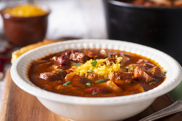 Homemade Chili Con Carne with Cheese